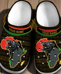 Personalized Black Panther Africa Classic Crocs