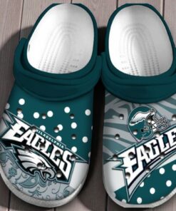 Philadelphia Eagles Custom Crocs | Midnight Green Game Day Shoes