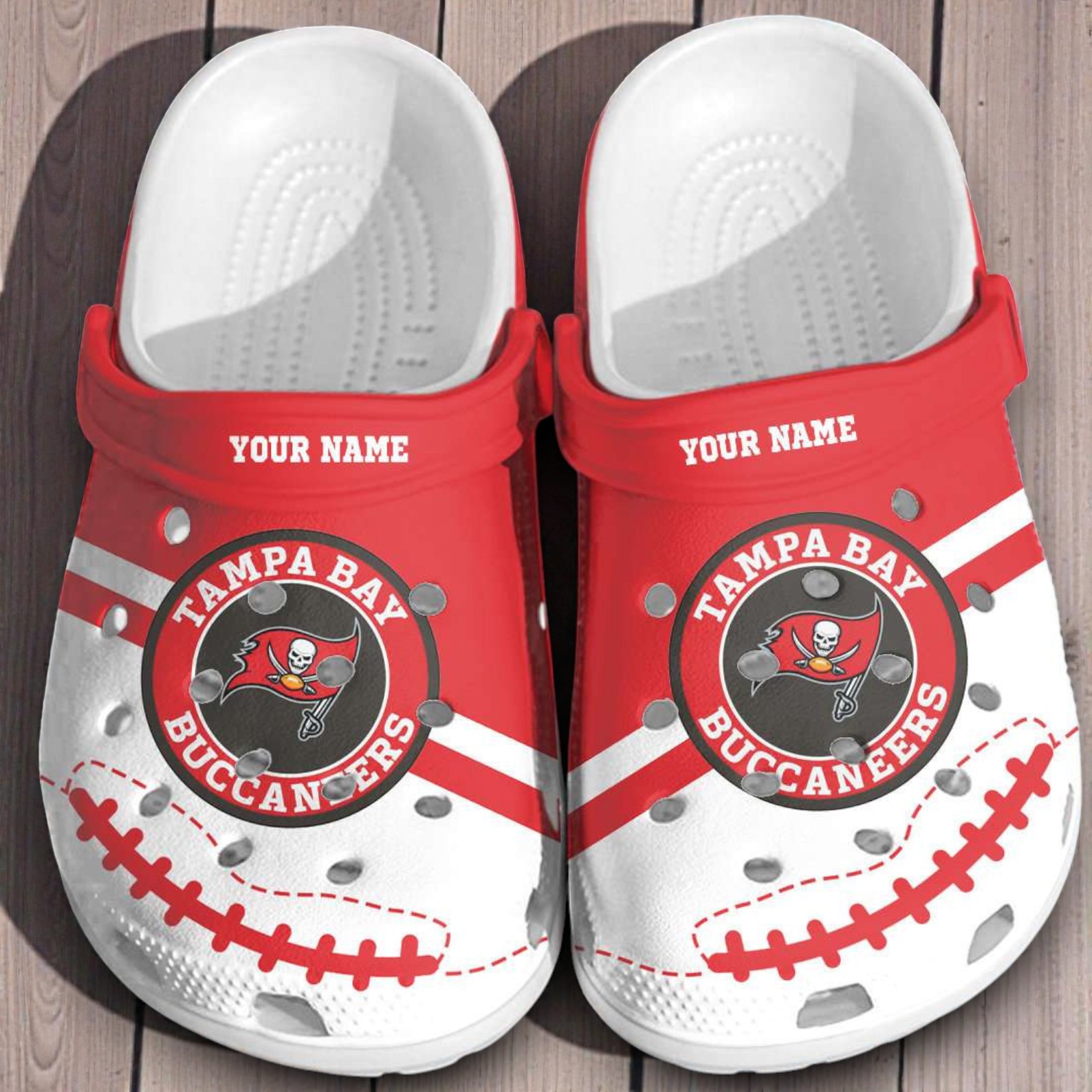 Personalized Tampa Bay Buccaneers Nfl Fans Crocband Clogs Personalized Tampa Bay Buccaneers Nfl Fans Crocband Clogs