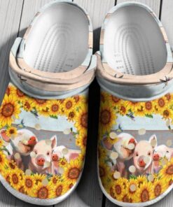 Pigs I Choose To Be Happy Clog Shoes