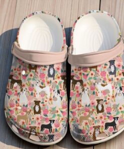 Pitbull Pitbulls Floral Classic Crocs