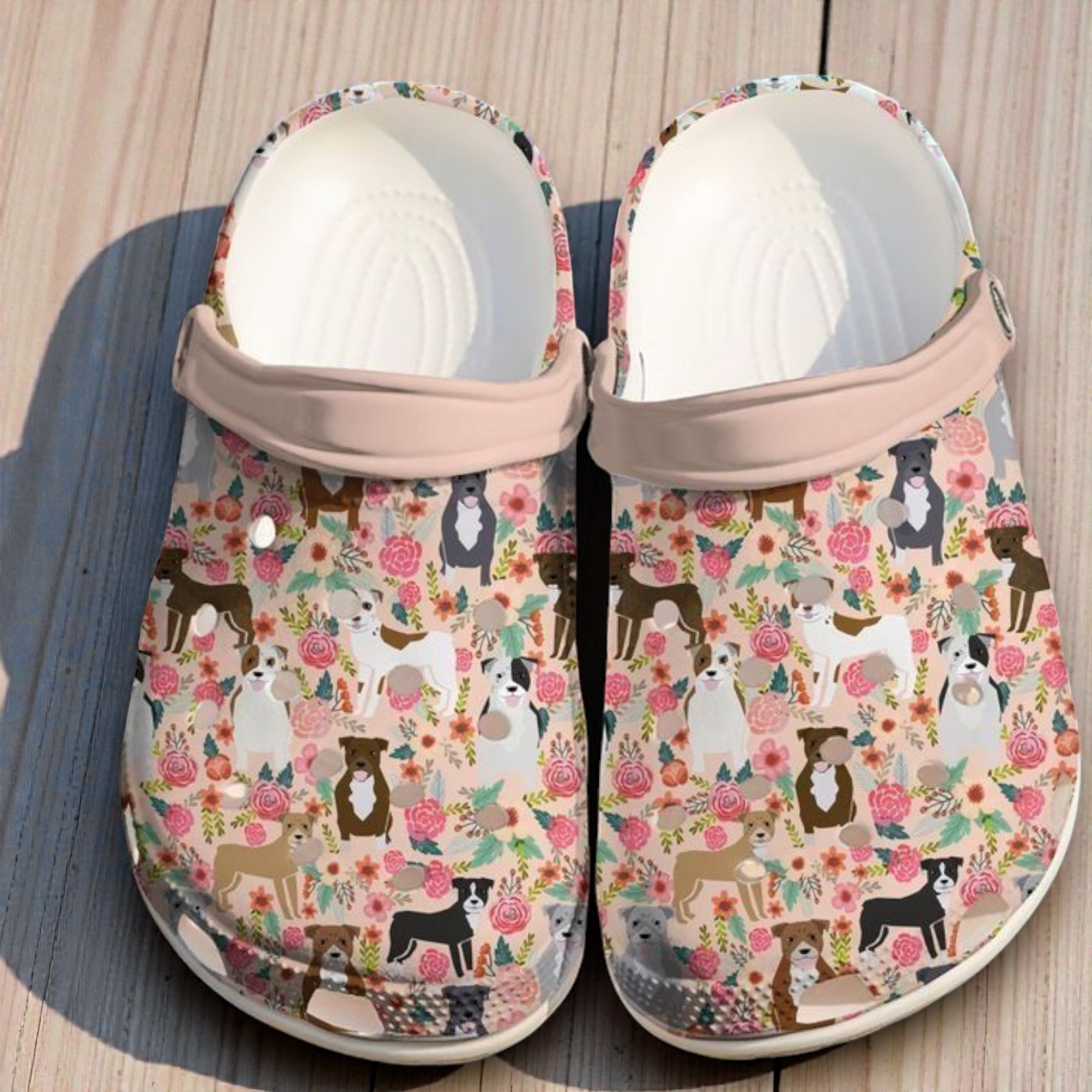 Pitbull Pitbulls Floral Classic Crocs Pitbull Pitbulls Floral Classic Crocs
