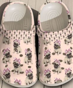Pug Pattern Classic Crocs