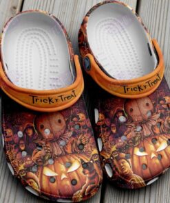 Trick ‘r Treat Sam Halloween Horror Crocs – Spooky Movie Shoes
