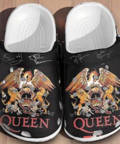 Queen Band Signature Crest Crocs – Classic Rock Music Shoes