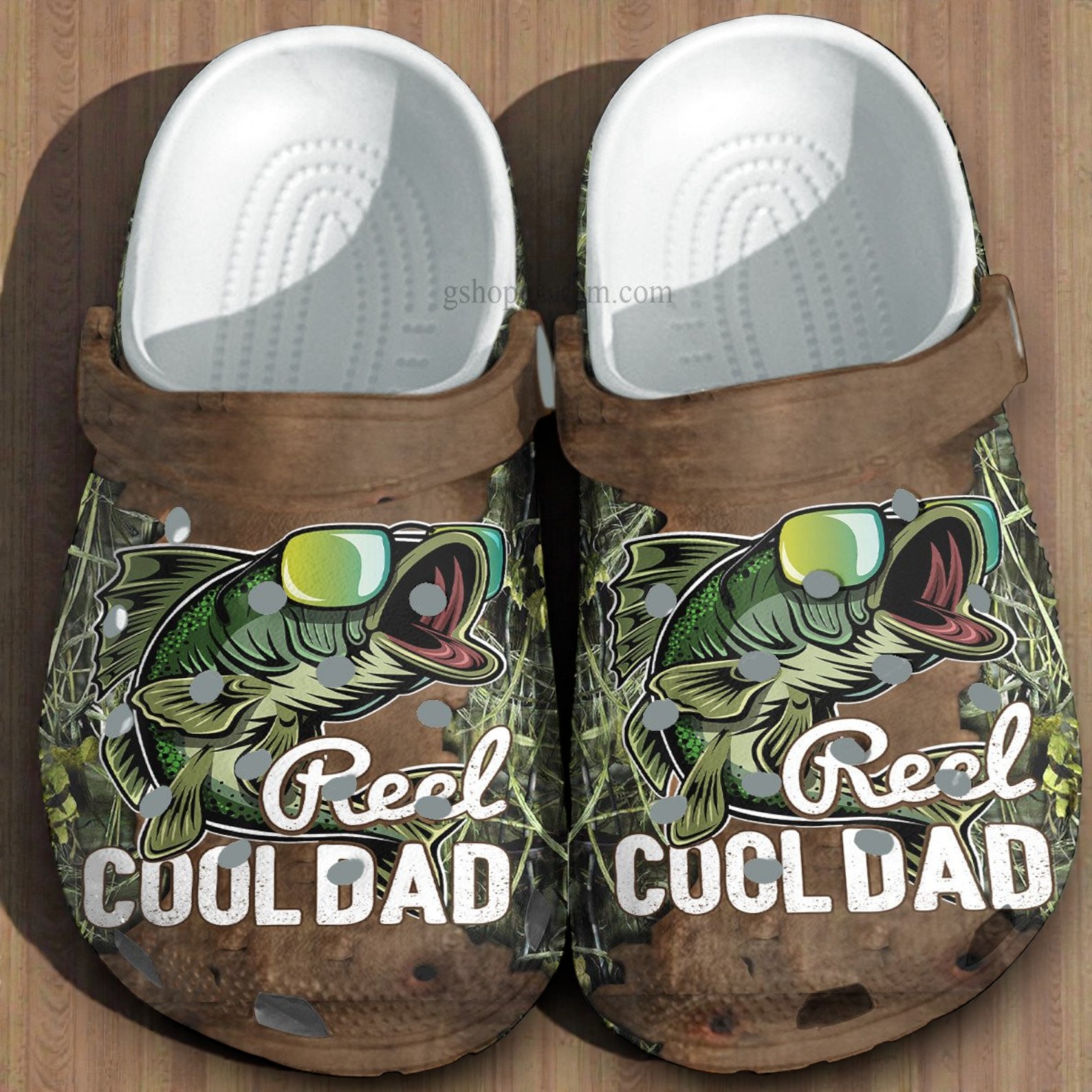 Reel Cool Dad Fishing Retro Crocs Shoes Gift Uncle Father Day Fishing Camo Vintage Shoes Customize Reel Cool Dad Fishing Retro Crocs Shoes Gift Uncle Father Day Fishing Camo Vintage Shoes Customize