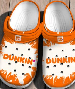 Simple Orange Dunkin Clog Shoes