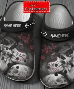 Skull Shoes   Skull Dead Kiss Clog Shoes For Men And Women