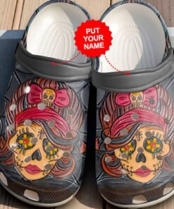 Skull   Skull Lady Clog Shoes For Men And Women
