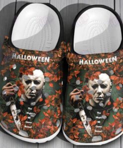 The Night He Come Home Michael Myers Horror Movie Halloween Classic Crocs