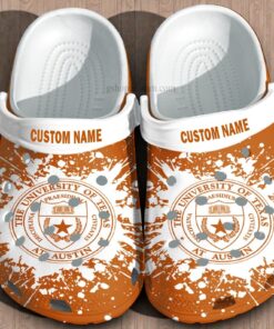 The University Of Texas Crocs Shoes Customize  University Graduation Gifts Shoes Admission Gift