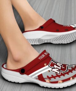 UMass Minutemen football NCAA Sport Crocs Crocband Clogs Shoes Comfortable For Men Women and Kids