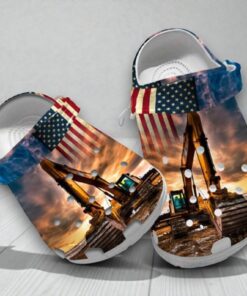Us Excavator Shoes Clogs Independence Day Gifts For Men