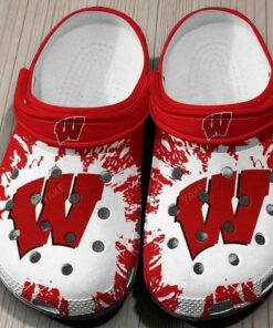Wisconsin Badgers Crocband Clogs