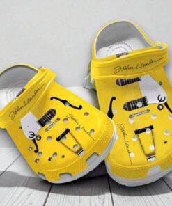 Yellow Guitar Clogs Shoes Gifts For Birthday Thanksgiving Christmas