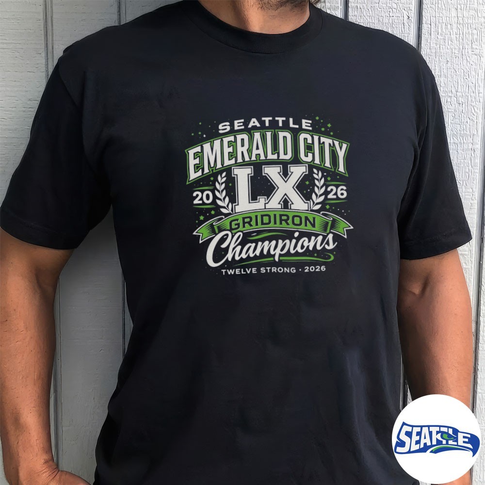 2026 Seattle Seahawks Super Bowl Champions Emerald City Gridiron Twelve Strong Shirt 2026 Seattle Seahawks Super Bowl Champions Emerald City Gridiron Twelve Strong Shirt