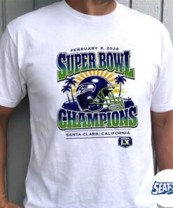 2026 Seattle Seahawks Super Bowl LX Champions Santa Clara CA Vintage Logo Shirt