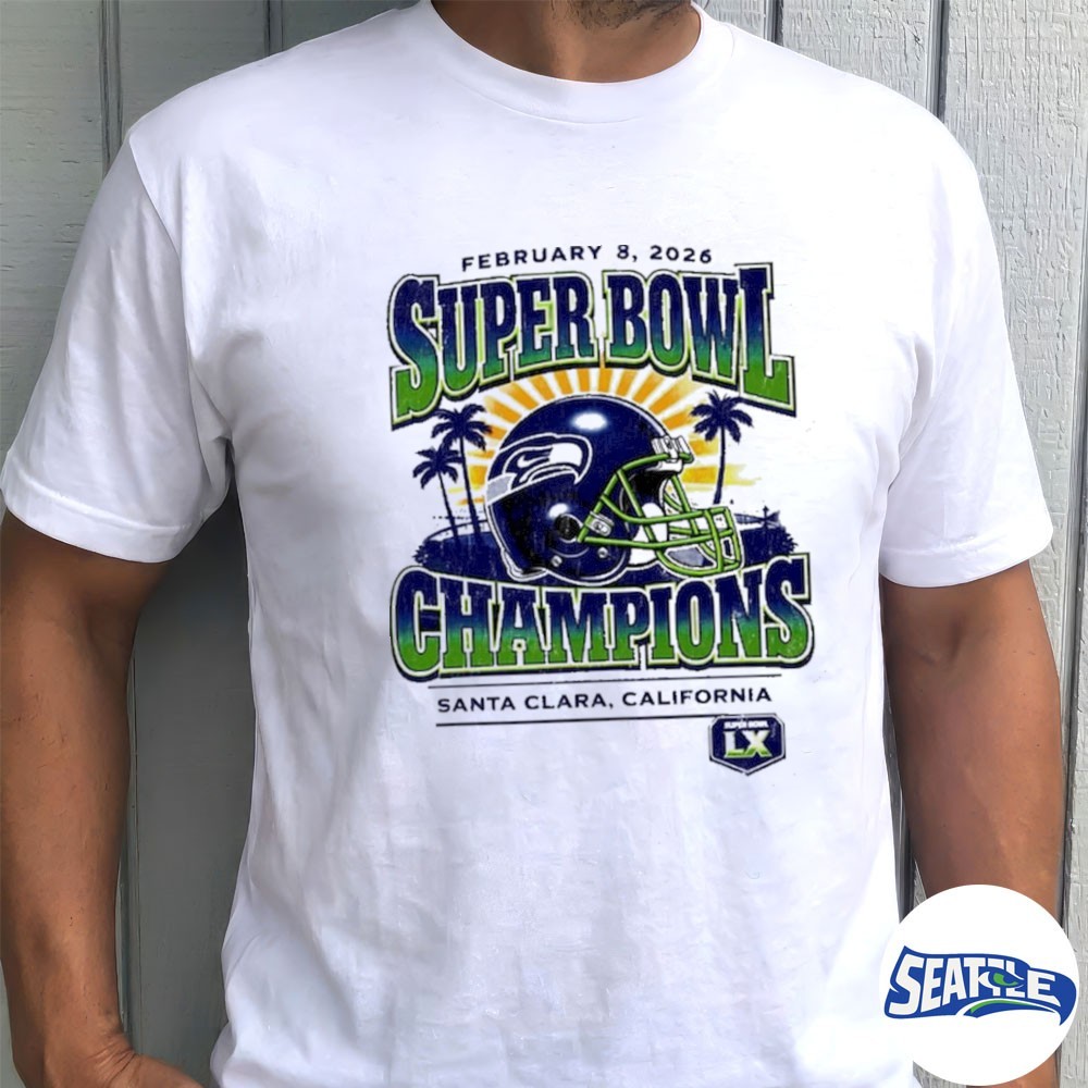 2026 Seattle Seahawks Super Bowl LX Champions Santa Clara CA Vintage Logo Shirt 2026 Seattle Seahawks Super Bowl LX Champions Santa Clara CA Vintage Logo Shirt