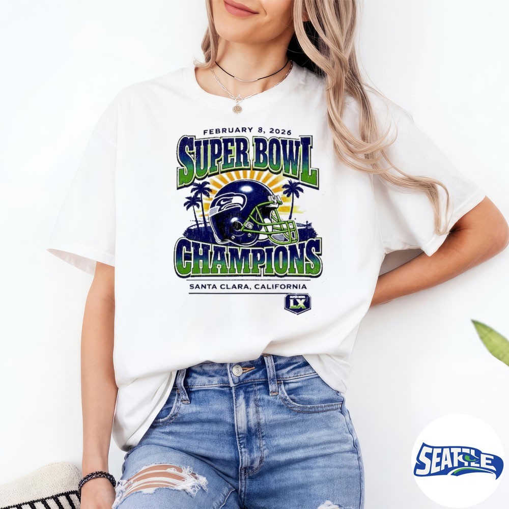 2026 Seattle Seahawks Super Bowl LX Champions Santa Clara CA Vintage Logo Shirt 2026 Seattle Seahawks Super Bowl LX Champions Santa Clara CA Vintage Logo Shirt