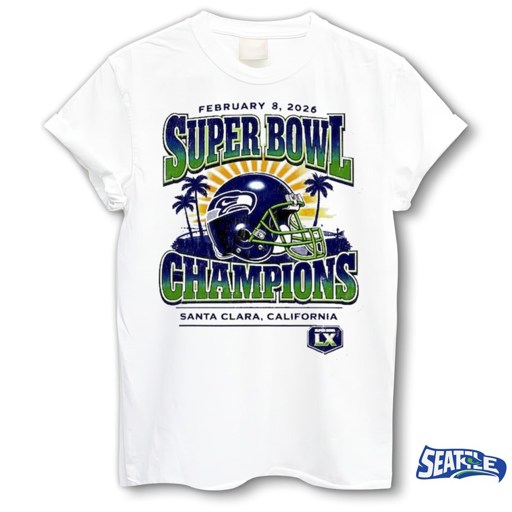 2026 Seattle Seahawks Super Bowl LX Champions Santa Clara CA Vintage Logo Shirt 2026 Seattle Seahawks Super Bowl LX Champions Santa Clara CA Vintage Logo Shirt