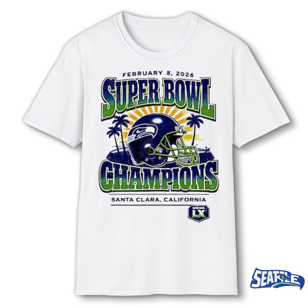 2026 Seattle Seahawks Super Bowl LX Champions Santa Clara CA Vintage Logo Shirt 2026 Seattle Seahawks Super Bowl LX Champions Santa Clara CA Vintage Logo Shirt