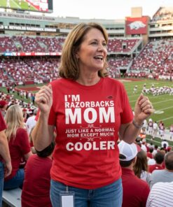 A Normal Mom Except Much Cooler Arkansas Razorbacks Unisex Shirt