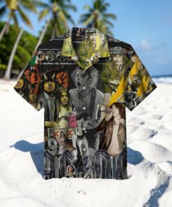 Ac Dc Band Short Sleeve Summer Acdc Button Up Unisex Short Rock Hawaiian Shirt, ACDC Band Merch