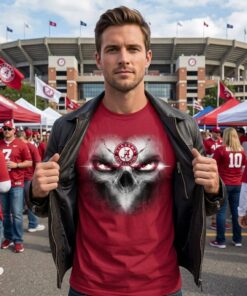 Alabama Crimson Tide Skulls Of Fantasy Logo Unisex Shirt