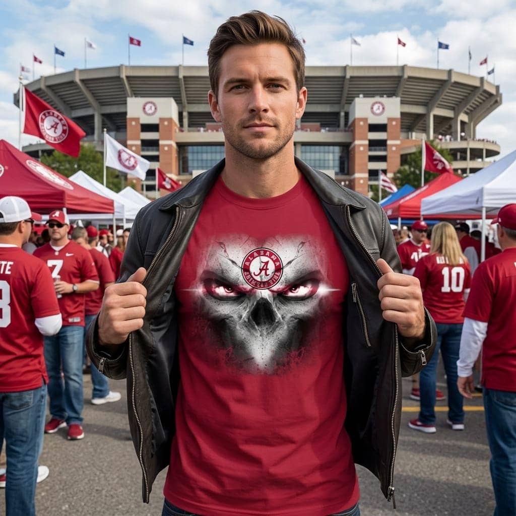 Alabama Crimson Tide Skulls Of Fantasy Logo Unisex Shirt Alabama Crimson Tide Skulls Of Fantasy Logo Unisex Shirt