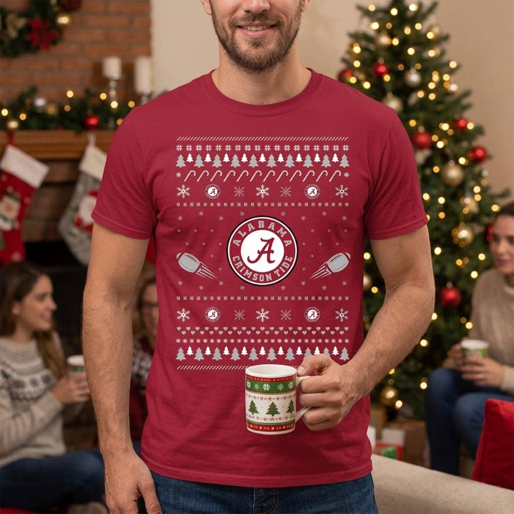 Alabama Crimson Tide Stitch Knitting Style Ugly Unisex Shirt Alabama Crimson Tide Stitch Knitting Style Ugly Unisex Shirt