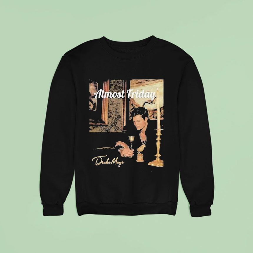 Almost Friday Drake Maye Album Cover Shirt Almost Friday Drake Maye Album Cover Shirt