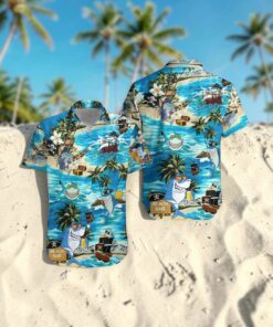 Aloha Pirate Shark Cool Beach Style Hawaiian Shirt