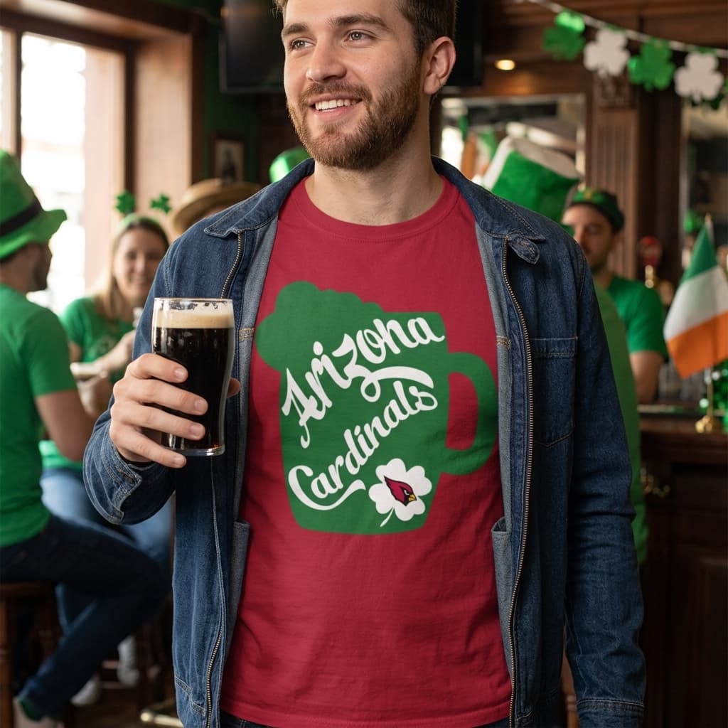 Amazing Beer Patrick's Day Arizona Cardinals Unisex Shirt Amazing Beer Patrick's Day Arizona Cardinals Unisex Shirt
