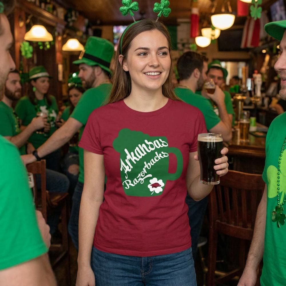 Amazing Beer Patrick's Day Arkansas Razorbacks Unisex Shirt Amazing Beer Patrick's Day Arkansas Razorbacks Unisex Shirt