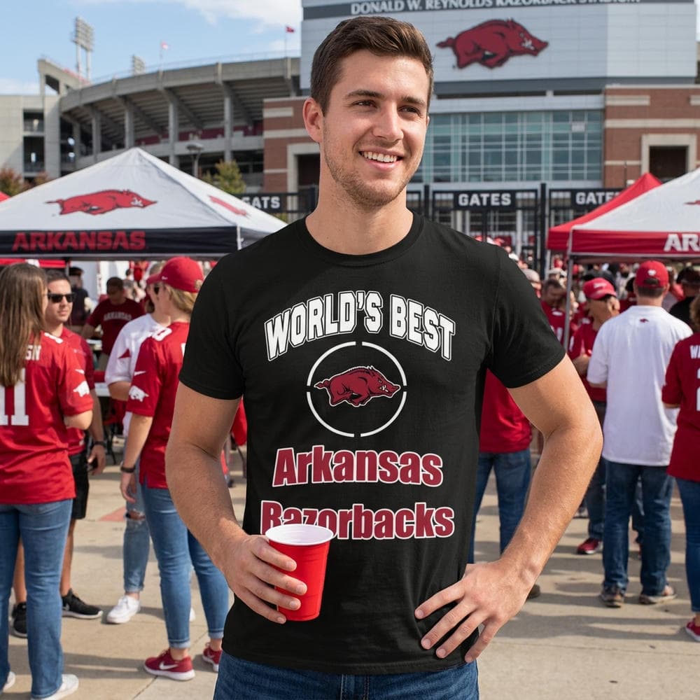 Amazing World's Best Dad Arkansas Razorbacks Unisex Shirt Amazing World's Best Dad Arkansas Razorbacks Unisex Shirt