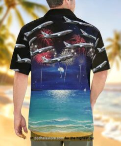 American Airlines Boeing 777 223 er Old Livery Independence Day Hawaiian Shirt