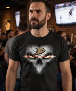 Anaheim Ducks Skulls Of Fantasy Logo Unisex Shirt