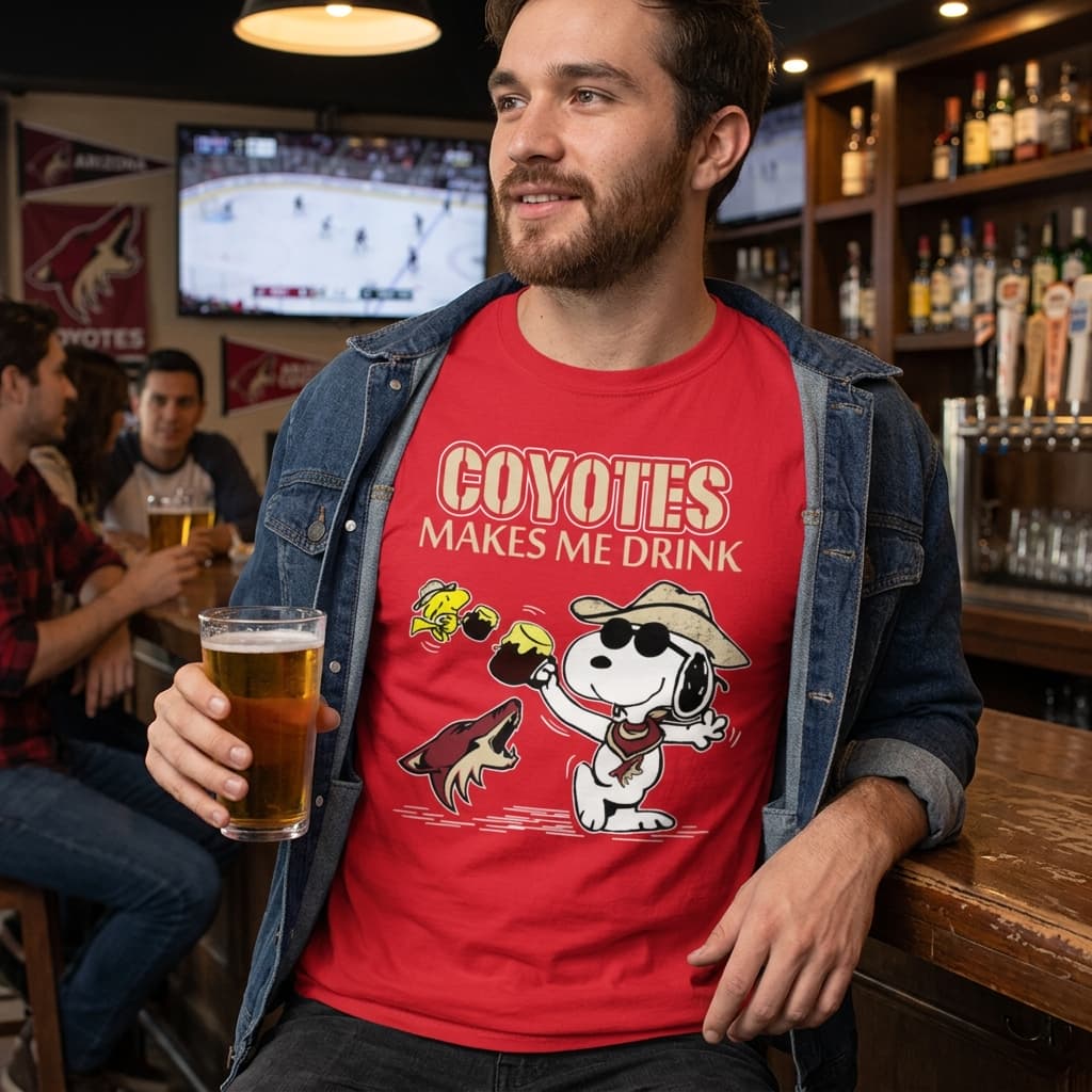 Arizona Coyotes Make Me Drinks Unisex Shirt Arizona Coyotes Make Me Drinks Unisex Shirt