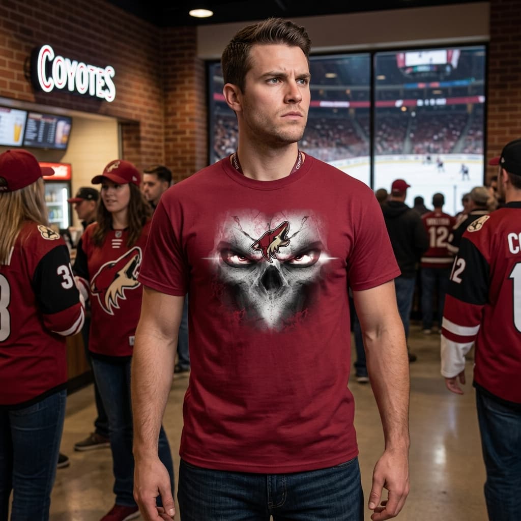 Arizona Coyotes Skulls Of Fantasy Logo Unisex Shirt Arizona Coyotes Skulls Of Fantasy Logo Unisex Shirt