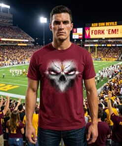 Arizona State Sun Devils Skulls Of Fantasy Logo Unisex Shirt
