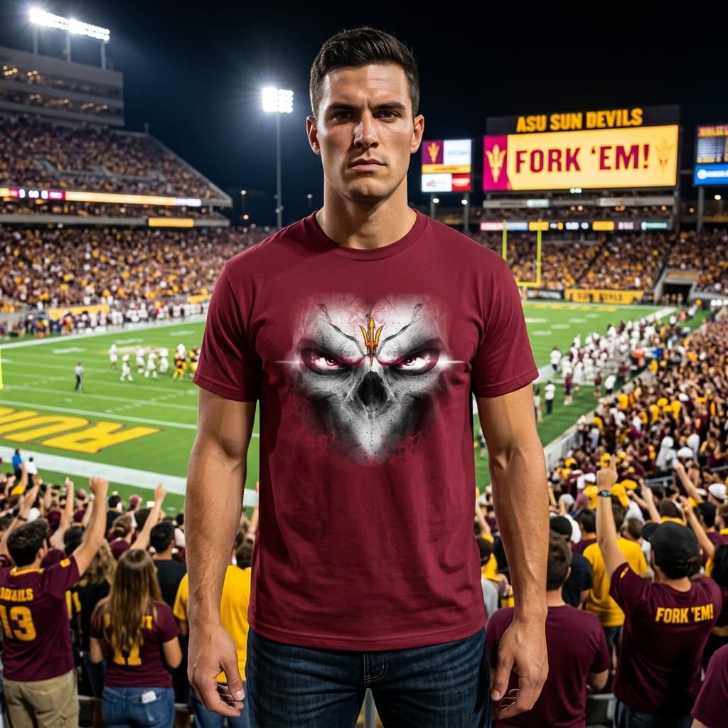 Arizona State Sun Devils Skulls Of Fantasy Logo Unisex Shirt Arizona State Sun Devils Skulls Of Fantasy Logo Unisex Shirt