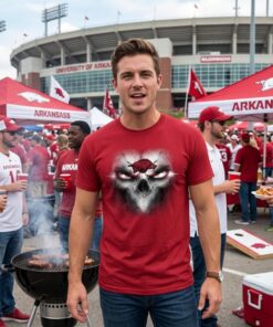 Arkansas Razorbacks Skulls Of Fantasy Logo Unisex Shirt