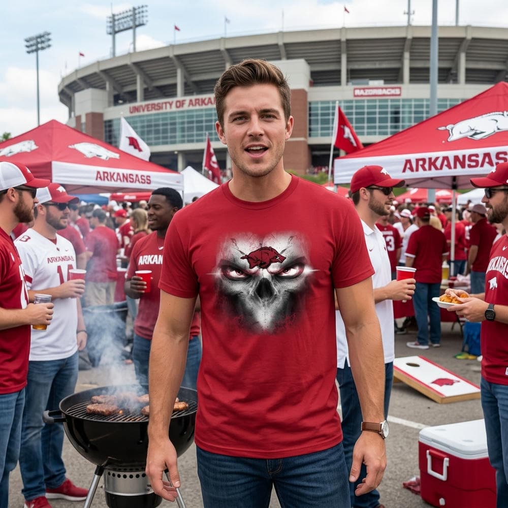 Arkansas Razorbacks Skulls Of Fantasy Logo Unisex Shirt Arkansas Razorbacks Skulls Of Fantasy Logo Unisex Shirt