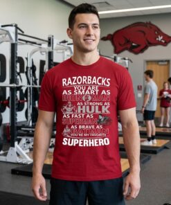 Arkansas Razorbacks You’re My Favorite Super Hero Unisex Shirt