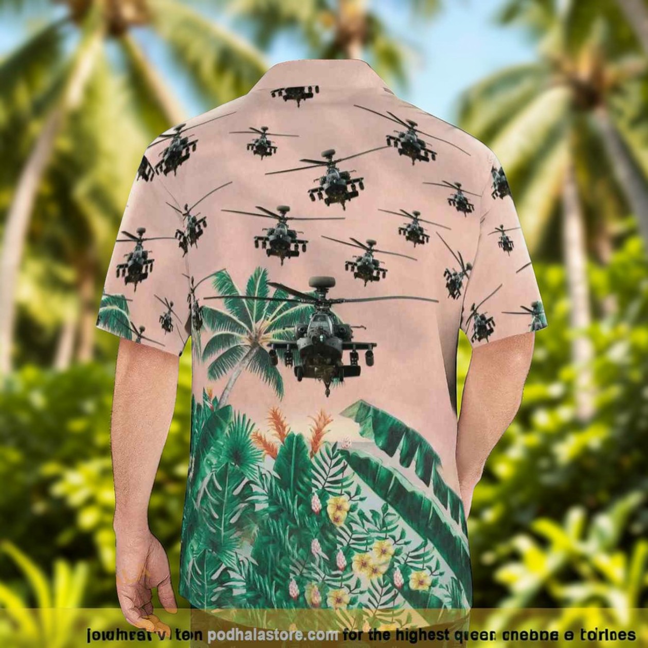 Army Boeing Ah 64 Apache Button Up Hawaiian Shirt Army Boeing Ah 64 Apache Button Up Hawaiian Shirt