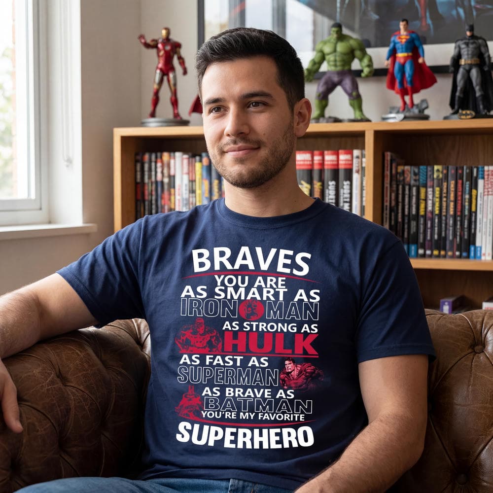 Atlanta Braves You're My Favorite Super Hero Unisex Shirt Atlanta Braves You're My Favorite Super Hero Unisex Shirt