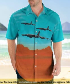 Australia Darwin Aviation Museum Boeing B 52g Stratofortress Hawaiian Shirt Man