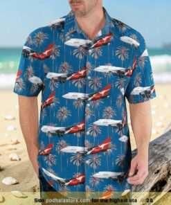 Australia Qantas Boeing 747sp 38 Hawaiian Shirt