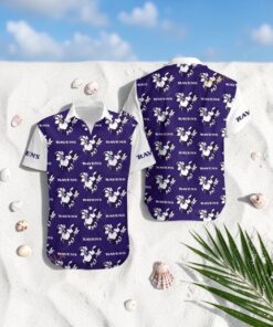 Baltimore Ravens Mickey And Flowers Hawaii Shirt Summer Collection, Ravens Unique Gifts