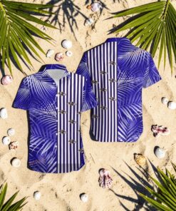 Baltimore Ravens Palm Leaves And Stripes NFL Gift For Fan Hawaii Shirt Anf Short, Ravens Team Gifts